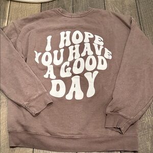 Garage Brown Sweatshirt with White Text